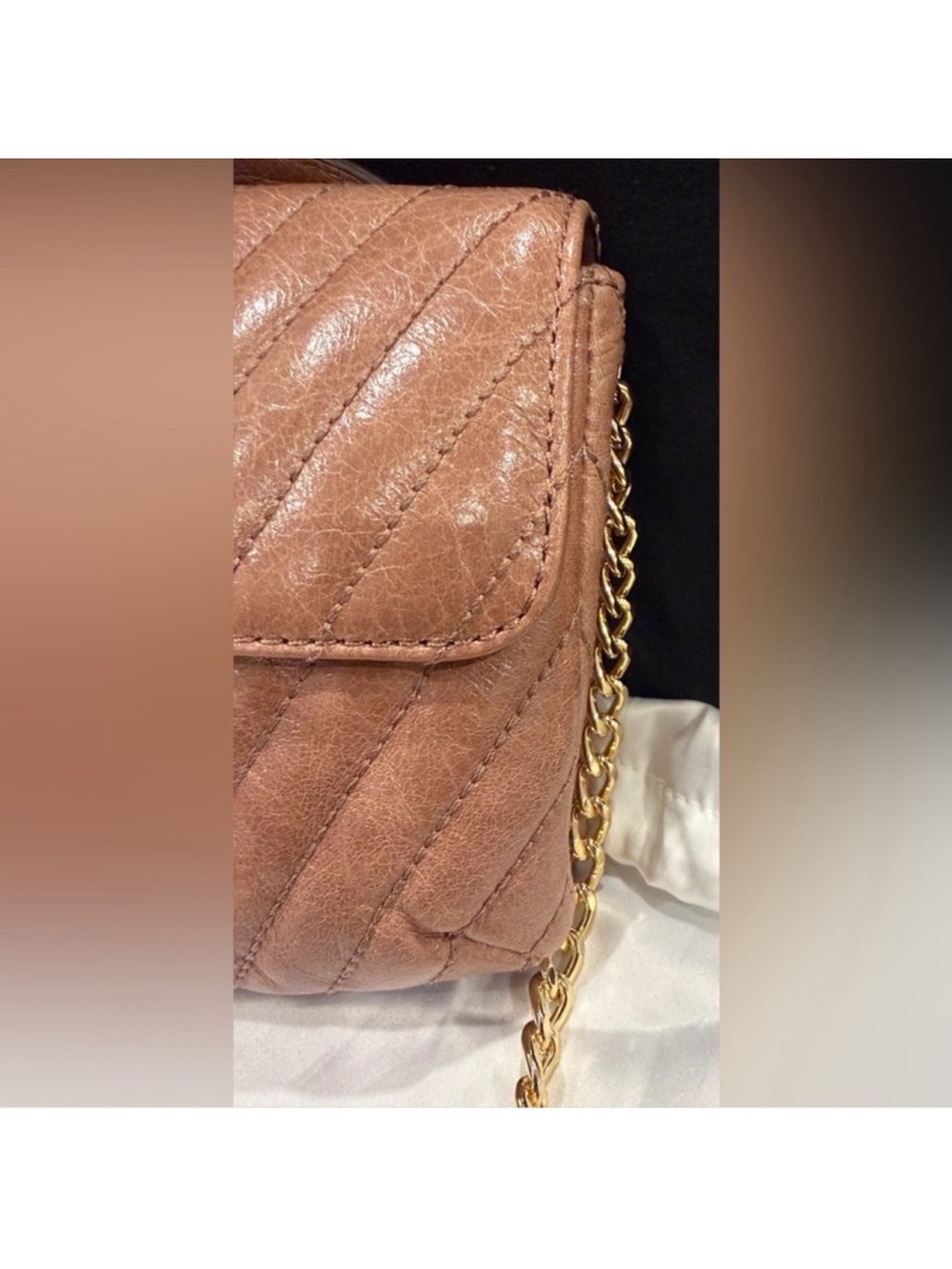 MICHAEL KORS SLOAN DUSTY ROSE QUILTED
CROSSBODY BAG (30F5GSLM1L) - Picture 5 of 9